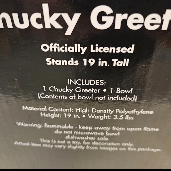 Chucky Greeter Candy Bowl Holder